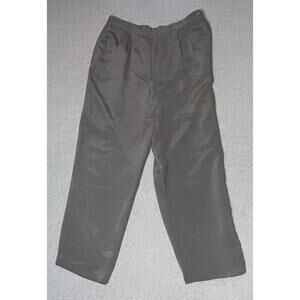 Patrick Collection 100% Silk Dress Slack Pants Womens Size 16 Gray Wide Leg...